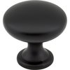 Elements By Hardware Resources 1-3/16" Diameter Matte Black Madison Cabinet Mushroom Knob 3910-MB